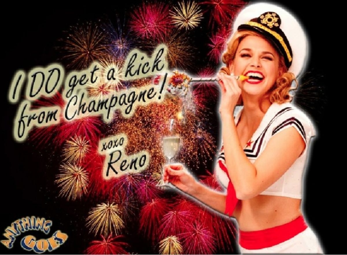 Sutton Foster as 'Reno Sweeney' at 